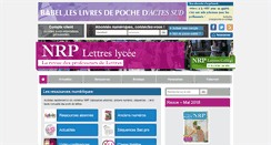 Desktop Screenshot of nrp-lycee.com