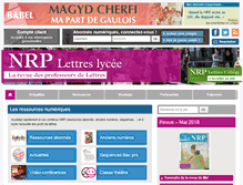 Tablet Screenshot of nrp-lycee.com